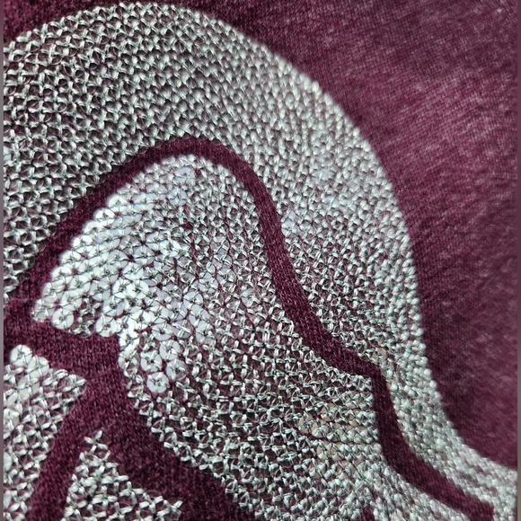 Victoria's Secret Heathered Plum Hoodie w/Angel Supermodel Wings- Women's Medium - Picture 3 of 5